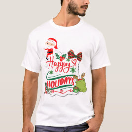 Prettige feestdagen Santa en Kero T-shirt
