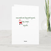 prettige feestdagen Santa Kaart (Achterkant)