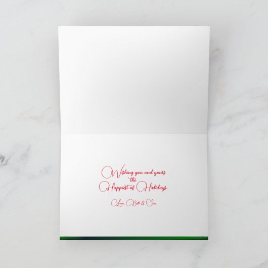 prettige feestdagen Santa Kaart (Binnen)