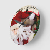 PRETTIGE FEESTDAGEN SANTA RONDE KLOK (Hoek)