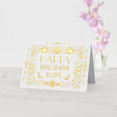 Prettige feestdagen Scandinavisch Jaar Wit (Orchidee)