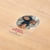 Prettige feestdagen Scandinavische gepersonaliseer Acryl Uitnodigingen (Laagn)