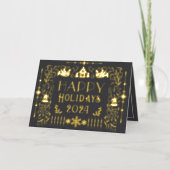 Prettige feestdagen Scandinavische jaar grijs (Voorkant)