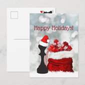 Prettige feestdagen Schaken Winter Santa Claus (Voorkant / Achterkant)
