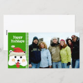 Prettige feestdagen Schattige Beer Family Photo Ca Feestdagenkaart (Voorkant / Achterkant)