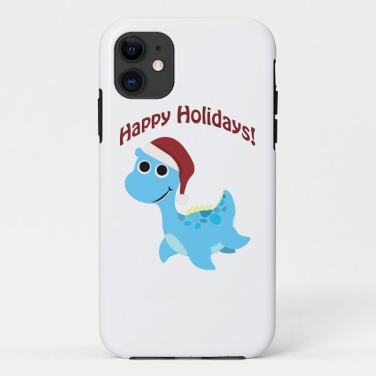 Prettige Feestdagen! Schattige Nessie Case-Mate iPhone Case (Achterkant)