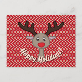 Prettige feestdagen Schattige rendierkerstfeest