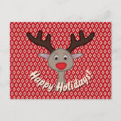 Prettige feestdagen Schattige rendierkerstfeest (Voorkant)