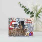 Prettige feestdagen Schattigee Boxer Puppy Dogs (Staand voorkant)