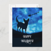 Prettige feestdagen Schattigee Chihuahua en de Ker (Voorkant / Achterkant)