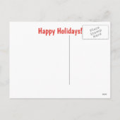 Prettige feestdagen Schattigee Chocolate Lab Puppy (Achterkant)