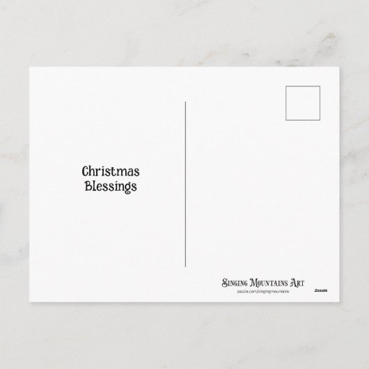 Prettige feestdagen Schattigee Muis Familienaam Ke (Achterkant)