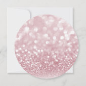 Prettige feestdagen Schattigee roze glitter Feestdagenkaart (Achterkant)