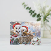 Prettige feestdagen Schattigee uilen Wildlife Sant (Staand voorkant)