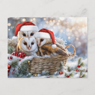 Prettige feestdagen Schattigee uilen Wildlife Sant