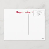 Prettige feestdagen Schattigee wijn en sneeuwpoppe (Achterkant)