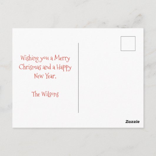 Prettige feestdagen - Schattigee winterkonijntjes  Briefkaart (Achterkant)