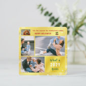 Prettige feestdagen Schattigeste Funny Dog Cat 4 F Feestdagenkaart (Staand voorkant)