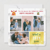 Prettige feestdagen Schattigeste Funny Rudolph 4 f Feestdagenkaart (Voorkant)