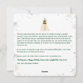 Prettige feestdagen Schattigeste Funny Rudolph 4 f Feestdagenkaart (Achterkant)