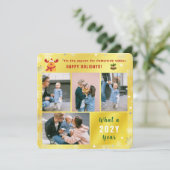 Prettige feestdagen Schattigeste Funny Rudolph Feestdagenkaart (Staand voorkant)