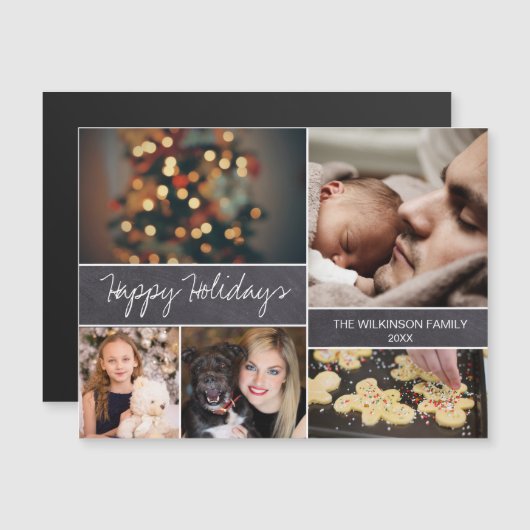 Prettige feestdagen schoolbord (Voorkant / Achterkant)