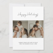 Prettige feestdagen Script Christmas Feestdagenkaart (Voorkant)