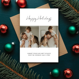 Prettige feestdagen Script Christmas Feestdagenkaart