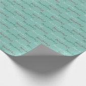 Prettige feestdagen Script Hand Lettered Modern Ee Cadeaupapier (Hoek)