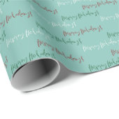 Prettige feestdagen Script Hand Lettered Modern Ee Cadeaupapier (Rol Hoek)