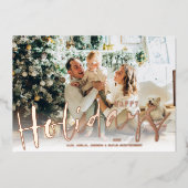 prettige feestdagen Script Photo Roos Gold (Voorkant)