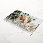 prettige feestdagen Script Photo Silver (Gedraaid)