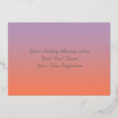 Prettige feestdagen Scrolly Lijst Paarse Peachy Pi (Achterkant)