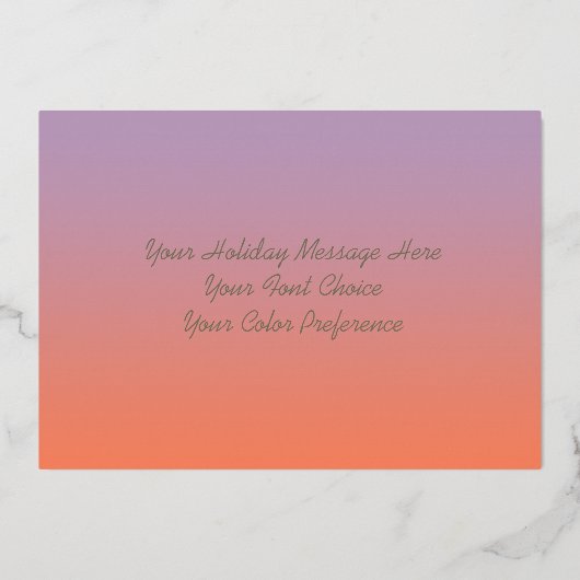 Prettige feestdagen Scrolly Lijst Paarse Peachy Pi (Achterkant)