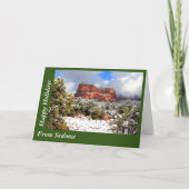 prettige feestdagen Sedona Arizona Wenskaart Kaart (Voorkant)