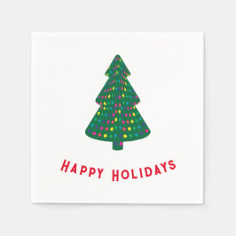 prettige feestdagen servet