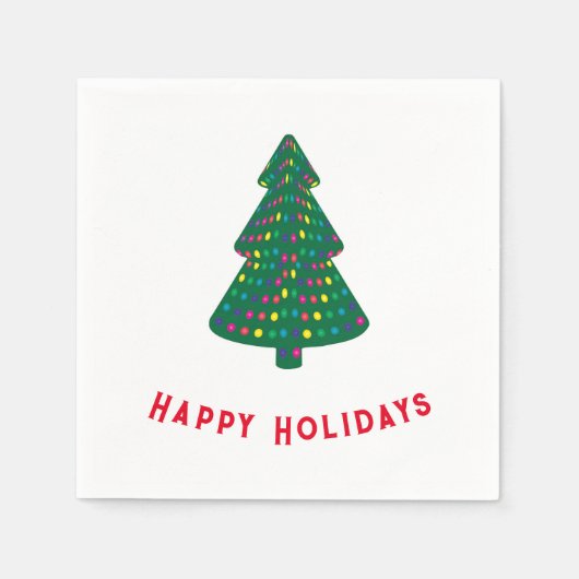 prettige feestdagen servet (Voorkant)