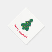 prettige feestdagen servet (Hoek)