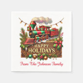 prettige feestdagen servet (Voorkant)