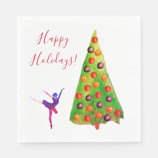 prettige feestdagen servet (Voorkant)