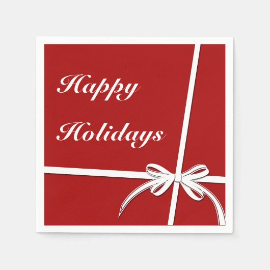 prettige feestdagen servet (Voorkant)