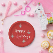 prettige feestdagen set met acht Borden papier Papieren Bordje (Feest)