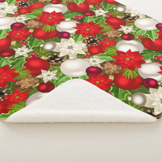 prettige feestdagen sherpa deken (3/4)