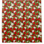 prettige feestdagen Shower Curtain Douchegordijn (Voorkant)