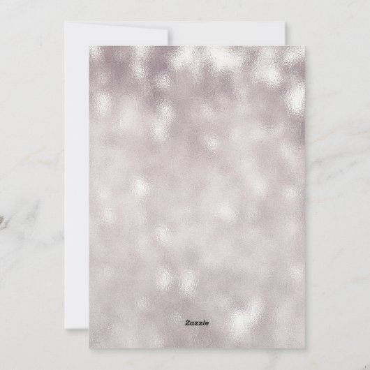 prettige feestdagen Silver Bells Snowflakes Custom Feestdagenkaart (Achterkant)