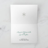 prettige feestdagen Silver Blue Snowflake Kerstmis (Binnen)