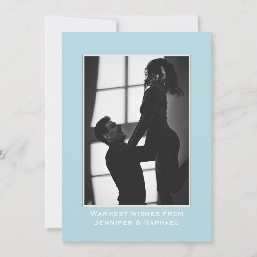 prettige feestdagen Silver Glitter-kerstfotokaart (Achterkant)