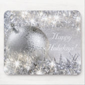 "Prettige feestdagen" Silver Mousepad Muismat (Voorkant)