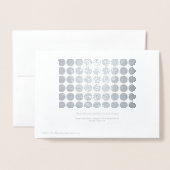 Prettige feestdagen Silver Polka Dots Folie Kaarten (Met envelop)
