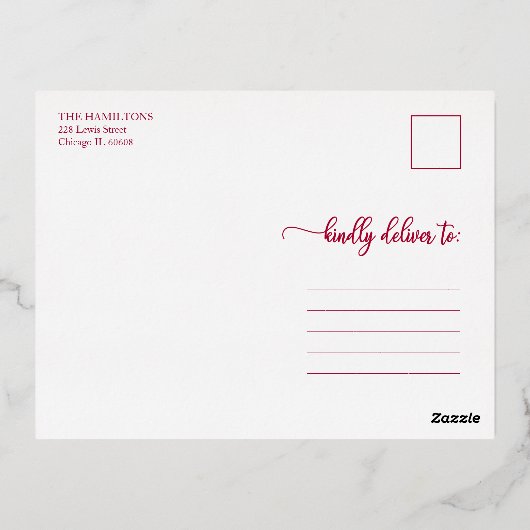 prettige feestdagen Simple Modern Calligraphy Foi (Achterkant)